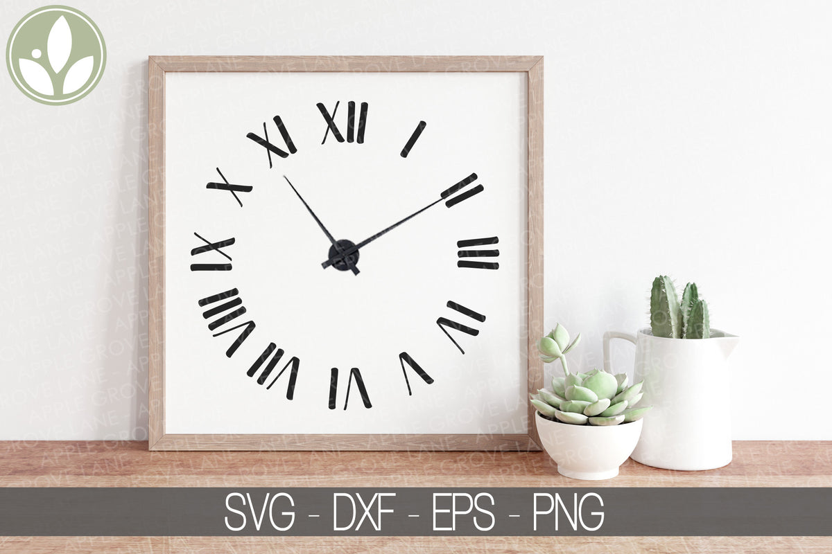 Clock Face Svg Bundle - 5 Designs - Clock Numbers Svg - Clock Stencil Svg -  Clock Face Numbers Svg - Clock Svg - Clock Template Svg