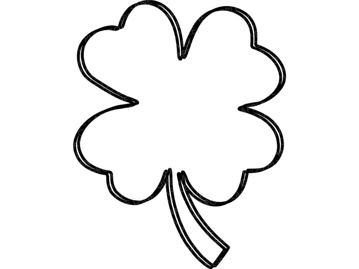 Four-leaf Shamrock Outline SVG Cut file by Creative Fabrica Crafts ·  Creative Fabrica