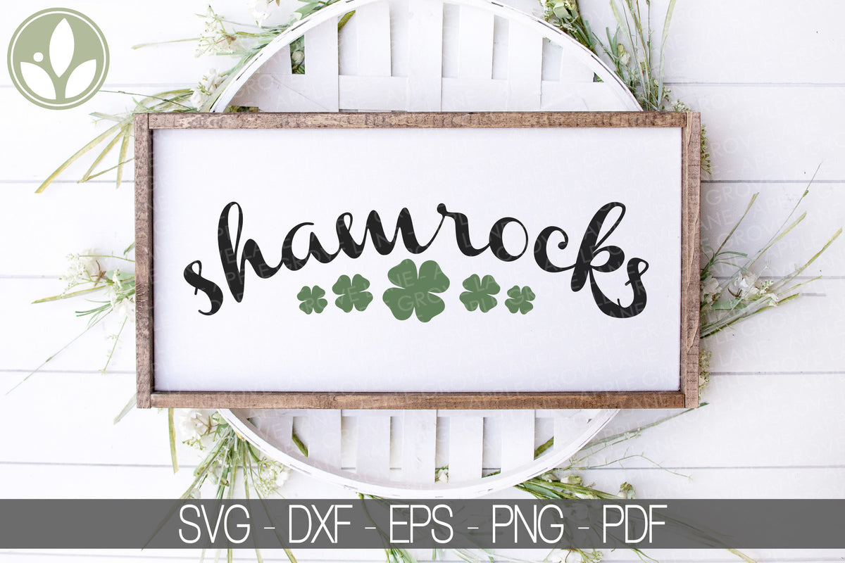 Happy St Patricks Day SVG, Lucky SVG, Shamrock SVG, Digital Download, Cut  File, Sublimation, Clip Art (includes svg/png/dxf file formats)