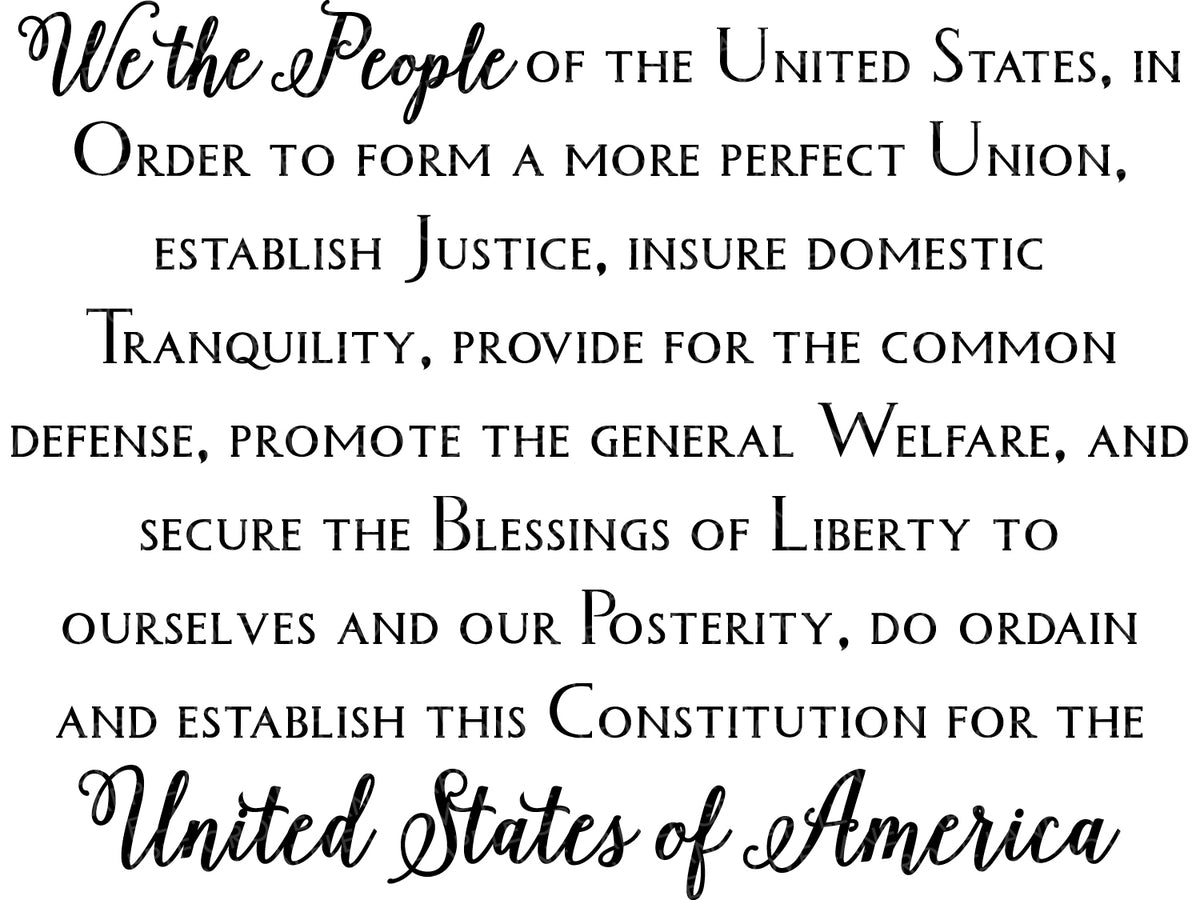 We The People Svg - Constitution Svg - Preamble Svg - United States Sv –  Apple Grove Lane