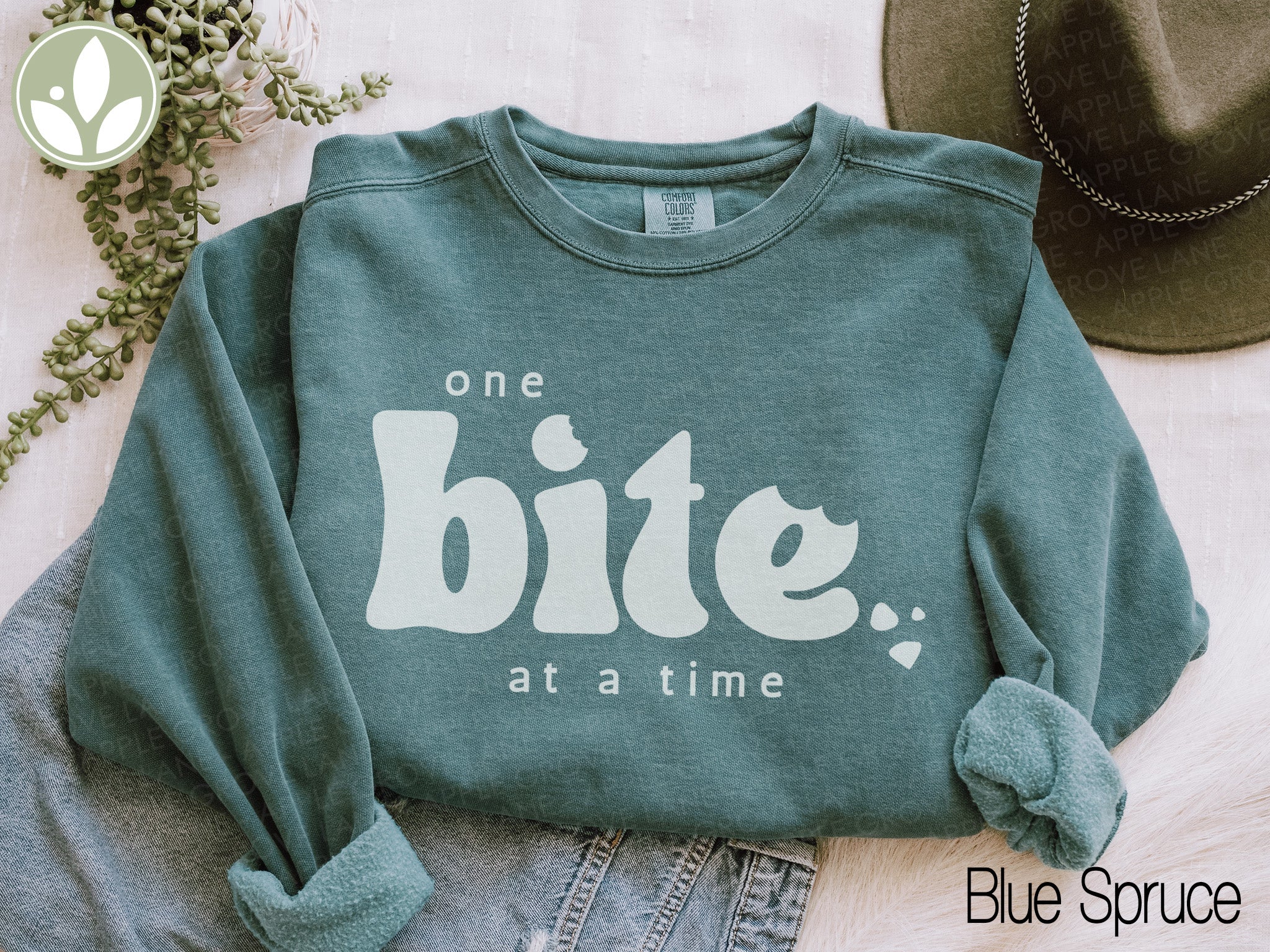 One Bite At A Time Sweatshirt, Motivational Shirt, How to Eat an Elephant Sweatshirt, Inspirational Shirt, Positive Vibes, Encouragement