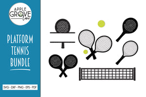 Platform Tennis Svg Bundle - Tennis Svg - Sports Svg - Platform Tennis Paddle Svg - Platform Tennis Svg - Tennis Net Svg - Platform Tennis