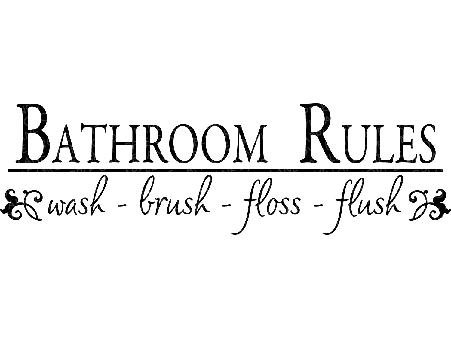 Bathroom Rules Svg - Bathroom Svg - Wash Brush Floss Flush Svg - Bathroom Sign Svg - Bath Svg - Kids Bathroom Svg - Bathroom Sign