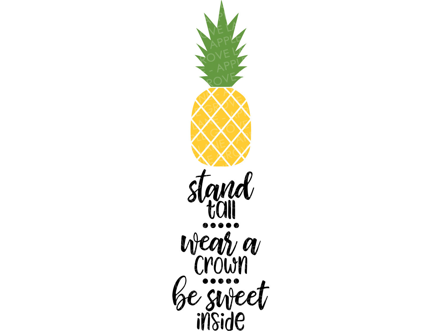 Pineapple Svg - Stand Tall Svg - Stand Tall Pineapple Svg - Hawaiian Svg - Tropical Svg - Hawaii Svg - Summer Svg - Hawaii Pineapple Svg