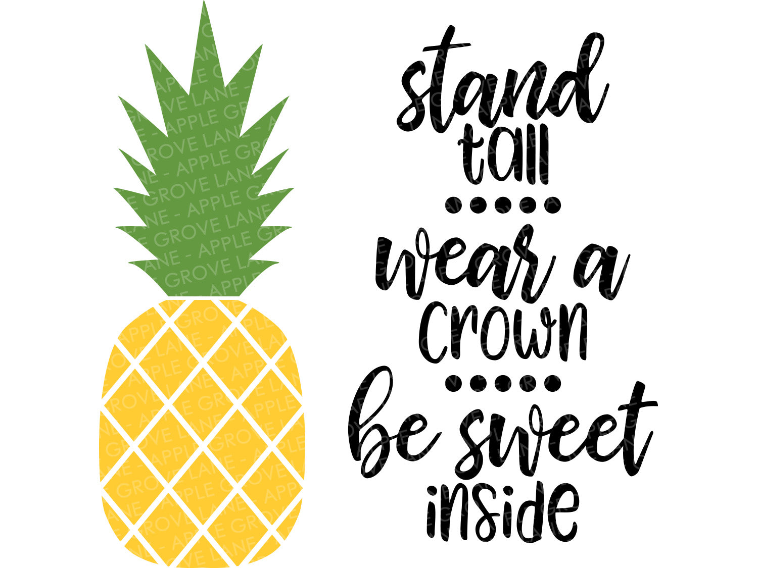 Pineapple Svg - Stand Tall Svg - Stand Tall Pineapple Svg - Hawaiian Svg - Tropical Svg - Hawaii Svg - Summer Svg - Hawaii Pineapple Svg