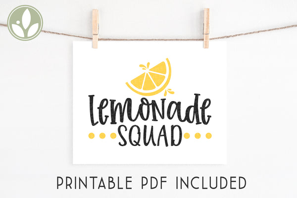Lemonade Squad Svg - Lemonade Svg - Lemonade Stand Svg - Lemons Svg - Lemonade Stand Sign - Lemonade Shirt Svg - Kids Lemonade Svg - Lemon