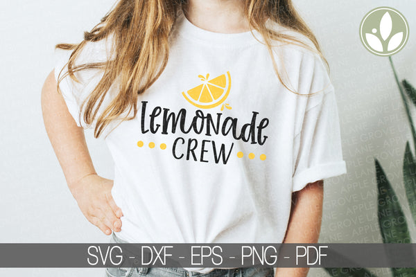 Lemonade Crew Svg - Lemonade Stand Svg - Lemonade Svg - Summer Svg - Lemonade Shirt Svg - Lemons Svg - Kids Lemonade Svg