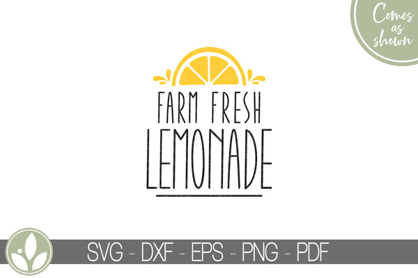 Farm Fresh Lemonade Svg - Lemons Svg - Lemonade Svg - Lemon Svg - Summer Svg - Farmhouse Lemonade Svg - Lemonade Sign - Lemonade Shirt Svg
