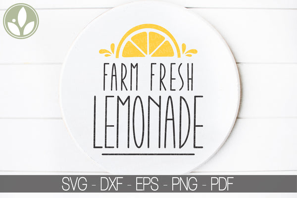 Farm Fresh Lemonade Svg - Lemons Svg - Lemonade Svg - Lemon Svg - Summer Svg - Farmhouse Lemonade Svg - Lemonade Sign - Lemonade Shirt Svg