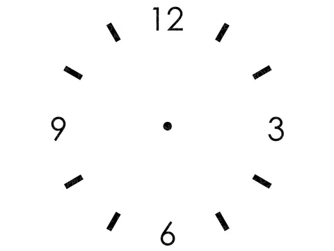 Clock Face Svg - Clock Svg - Svg Clock Template - Clock Numbers Svg - Clock Stencil - Clock Laser Cut File - Clock Face Numbers Svg