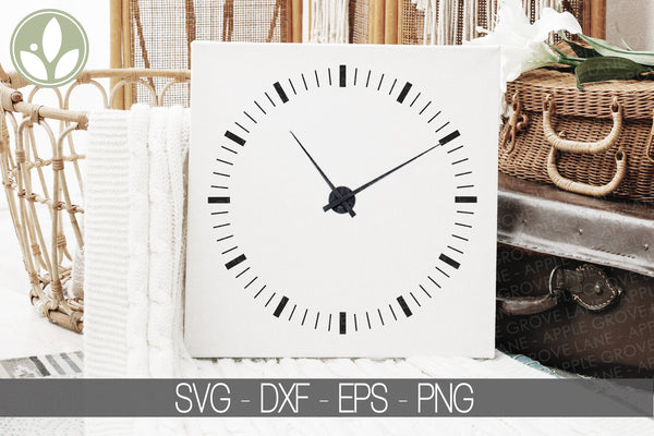 Clock Face Svg - Clock Svg - Clock Template - Clock Numbers Svg - Clock Stencil - Clock Laser Cut File - Clock Face Numbers - Clock Lines