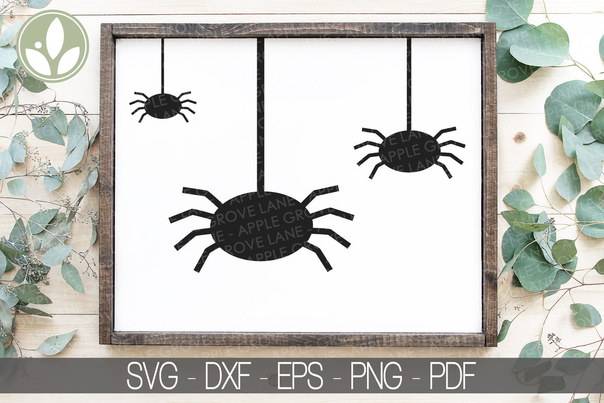 Spider Svg - Halloween Svg - Halloween Spider Svg - Hanging Spider Svg ...