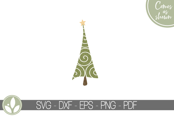 Fancy Christmas Tree Svg - Christmas Svg - Swirl Christmas Tree Svg - Christmas Tree Svg - Christmas Tree Clipart - Christmas Shirt Svg