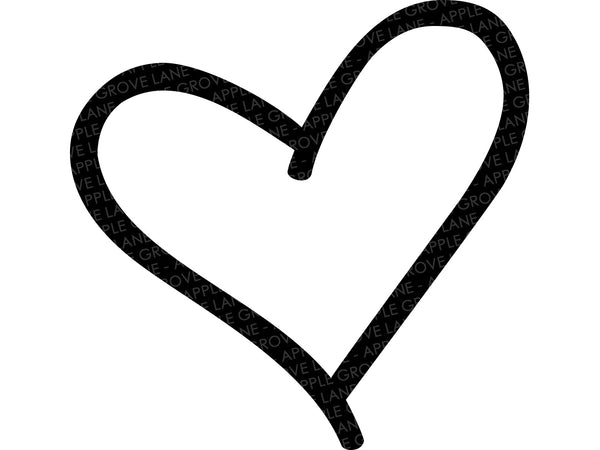 Heart Outline Svg - Heart Svg - Valentine Heart Svg - Love Svg - Valentine Svg - Heart Png - Heart Shape - Valentine's Day Svg - Wedding Svg