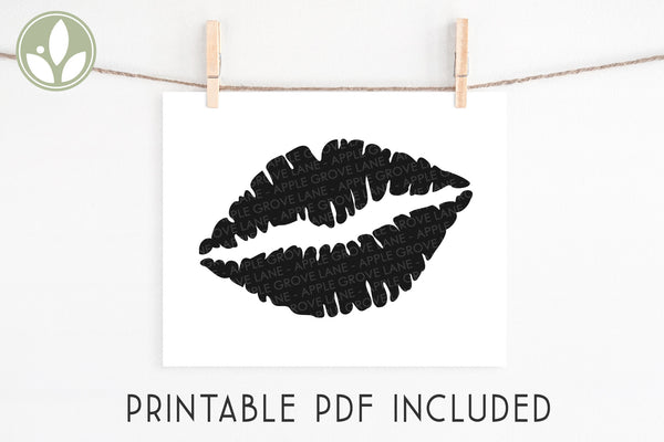 Lips Svg - Kiss Svg - Smooch Svg - Valentine's Day Svg - Valentine Lips Svg - Valentine Svg - Lips Shirt - Valentine Shirt - Kiss Shirt