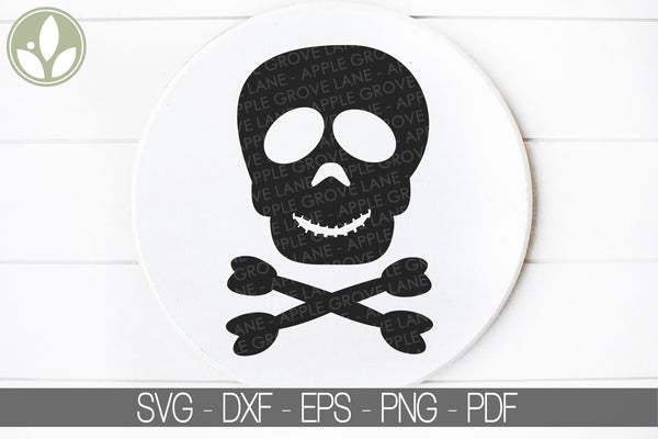 Skull Svg - Skull Crossbones Svg - Halloween Svg - Skeleton Svg - Kids Halloween Svg