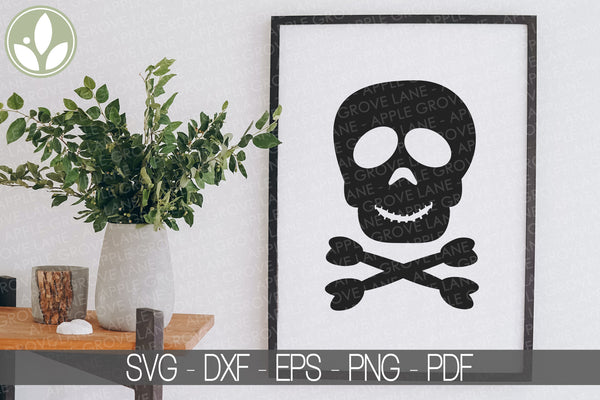 Skull Svg - Skull Crossbones Svg - Halloween Svg - Skeleton Svg - Kids Halloween Svg