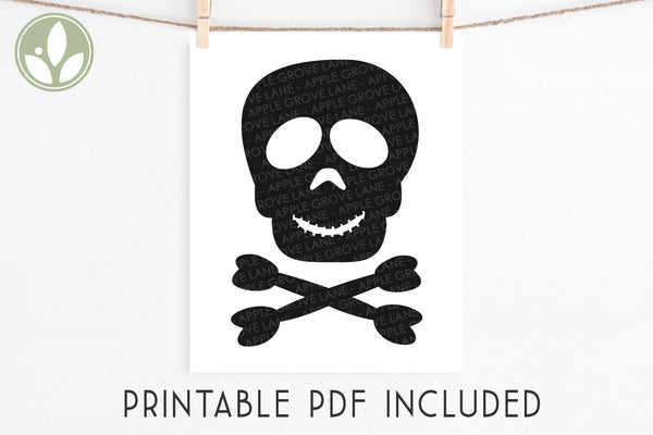 Skull Svg - Skull Crossbones Svg - Halloween Svg - Skeleton Svg - Kids Halloween Svg