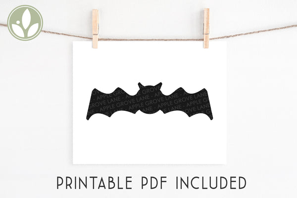 Halloween Bat Svg - Halloween Svg - Black Bat Svg - Kids Halloween Svg - Bat Svg