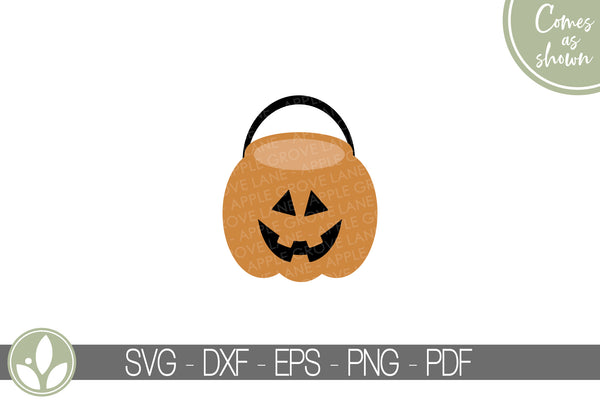 Pumpkin Bucket - Trick or Treat Bucket - Halloween Svg - Jack O Lantern Bucket Svg - Halloween Bucket Svg - Halloween Svg