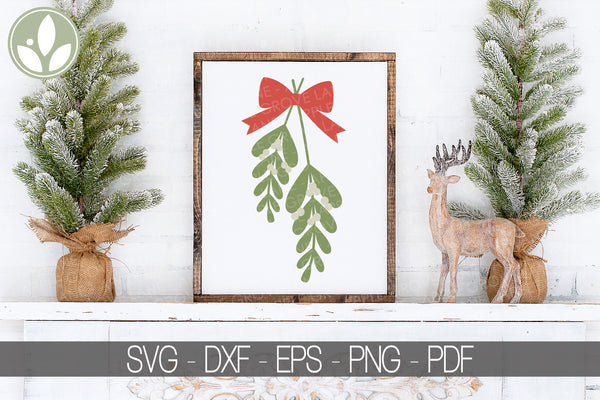 Mistletoe Svg - Christmas Svg - Mistle Toe Svg - Holly Svg - Christmas Mistletoe Svg - 3d Mistletoe Svg - Mistletoe Png - Mistletoe Sign