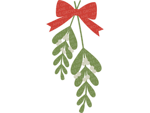 Mistletoe Svg - Christmas Svg - Mistle Toe Svg - Holly Svg - Christmas Mistletoe Svg - 3d Mistletoe Svg - Mistletoe Png - Mistletoe Sign