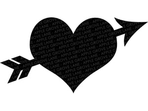Valentine Heart Svg - Cupid Arrow Svg - Valentine Svg - Valentine's Day Svg - Cupid Svg - Arrow Svg - Love Svg - Heart Arrow Svg - Cupid Arrow Svg - Heart Svg