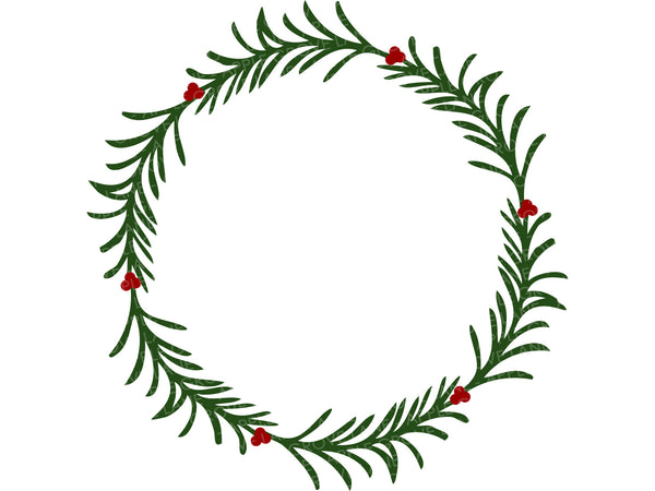 Christmas Wreath Svg - Christmas Svg - Wreath Svg - Evergreen Wreath Svg - Holly Wreath Svg - Christmas Wreath Png - Christmas Berry Wreath