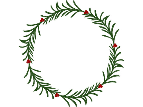 Christmas Wreath Svg - Christmas Svg - Wreath Svg - Evergreen Wreath Svg - Holly Wreath Svg - Christmas Wreath Png - Christmas Berry Wreath