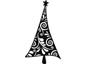 Christmas Tree Svg - Swirly Tree Svg - Fancy Christmas Tree Svg - Swirl Christmas Tree Svg - Christmas Svg - Christmas Tree Png - Christmas