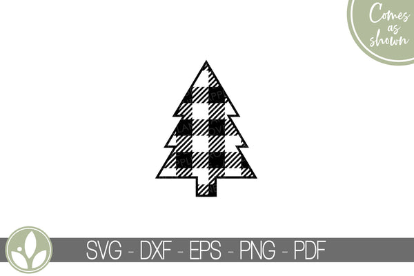 Plaid Christmas Tree Svg - Buffalo Plaid Christmas Tree Svg - Christmas Tree Svg - Buffalo Plaid Tree Svg - Christmas Svg - Plaid Pine Tree