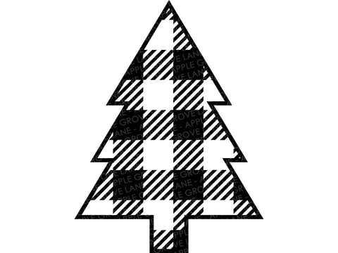 Plaid Christmas Tree Svg - Buffalo Plaid Christmas Tree Svg - Christmas Tree Svg - Buffalo Plaid Tree Svg - Christmas Svg - Plaid Pine Tree