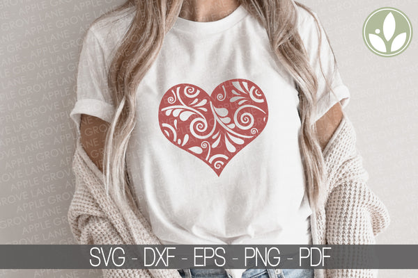 Valentine Svg - Valentines Heart Svg - Valentines Day Svg - Heart Svg - Valentine Shirt Svg - Fancy Heart Svg - Valentine Heart Svg
