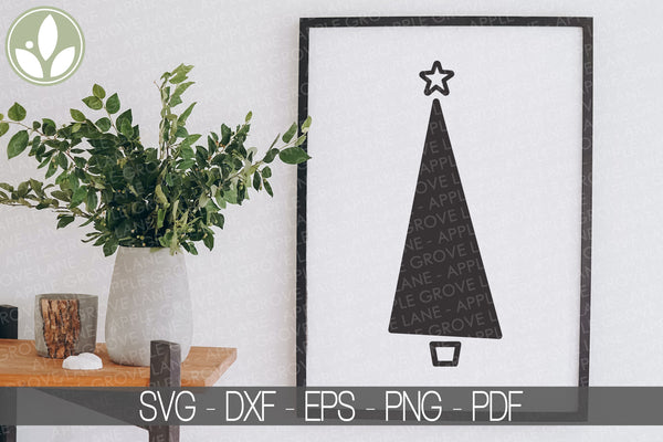 Christmas Tree Svg - Christmas Svg - Christmas Tree Sign Svg - Modern Christmas Tree Svg - Christmas Tree Clipart - Christmas Tree Png