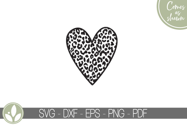 Leopard Heart Svg - Valentine Svg - Heart Svg - Valentines Heart Svg - Cheetah Heart Svg - Valentine's Day Svg - Valentines Svg  - Valentine