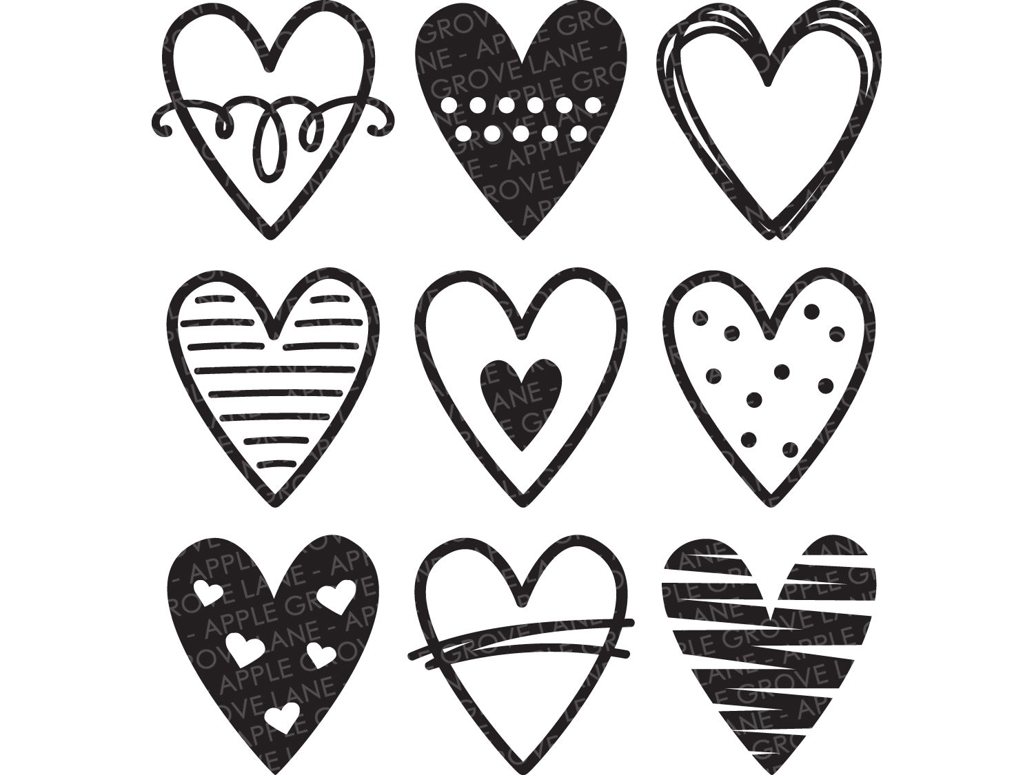 Valentine Hearts Svg - Hearts Svg - Valentine Svg - Kids Valentines Shirt SVG - Happy Valentine's Day - Valentine Sign - Valentine Heart Svg