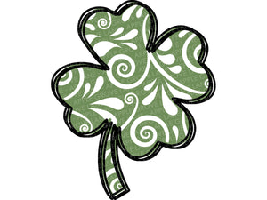 Swirly Shamrock Svg - St Patricks Svg - Fancy Shamrock Svg - Four Leaf Clover Svg - Floral Shamrock Svg - St Patrick Svg - Clover Svg
