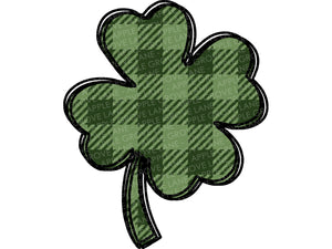 Plaid Shamrock Svg - St Patrick Svg - Four Leaf Clover Svg - Shamrock Svg - St Patrick Shirt Svg - St Patricks Svg - Buffalo Plaid Svg
