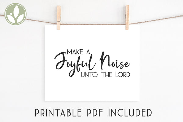 Gospel Music Svg - Make a Joyful Noise Svg - Music Svg - Joyful Noise Unto the Lord Svg - Religious Songs Svg - Christian Music Svg