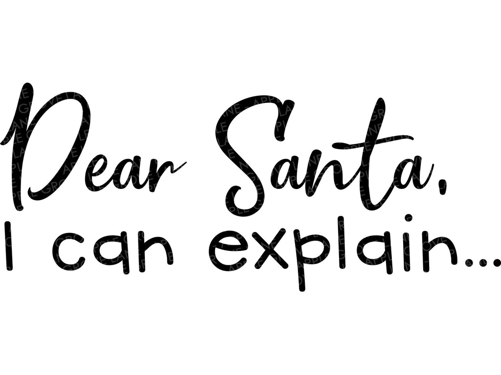 dear santa i can explain