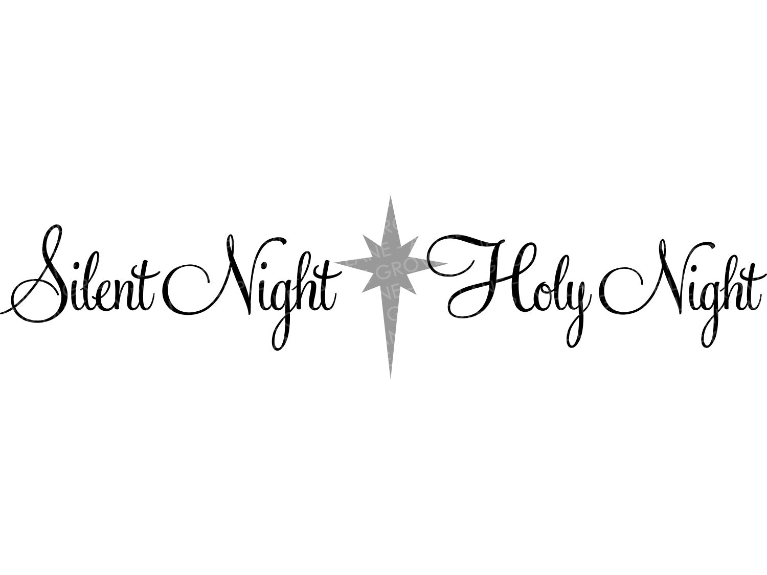 Silent Night Svg - Christmas Svg - Silent Night Holy Night Svg - Nativity Svg - Christmas Sign Svg - Religious Christmas Svg - Laser Cut