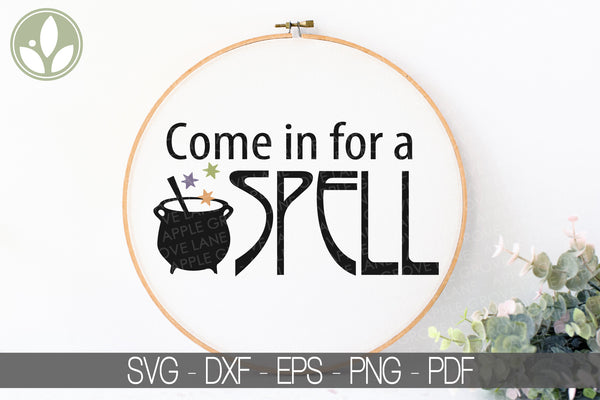 Halloween Welcome Svg - Come in for a Spell Svg - Halloween Svg - Witch Svg - Halloween Witch Svg - Halloween Door Sign - Welcome Mat