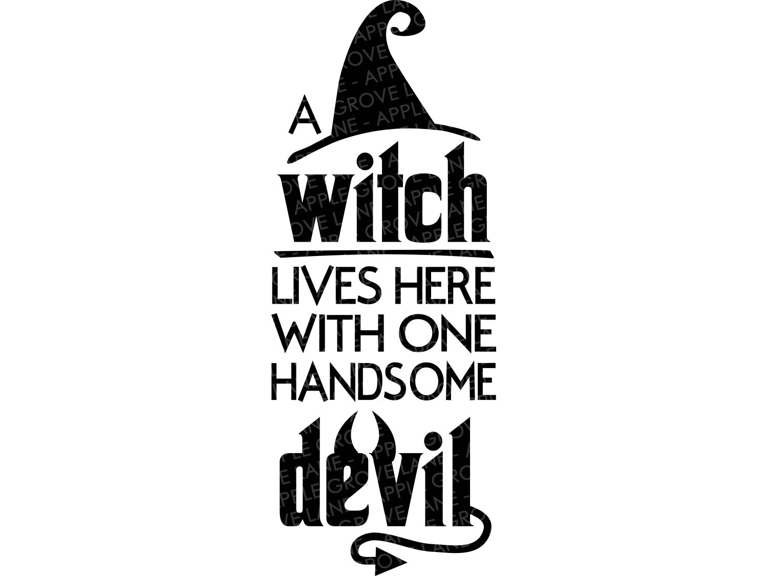 Halloween Svg - A Witch Lives Here Svg - One Handsome Devil Svg - Halloween Sign Svg - Halloween Welcome Sign - Witch Svg