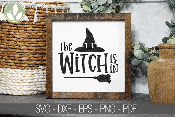 Witch Svg - Halloween Svg - Witch Is In Svg - Halloween Welcome Svg - Halloween Witch Svg - Halloween Welcome Sign