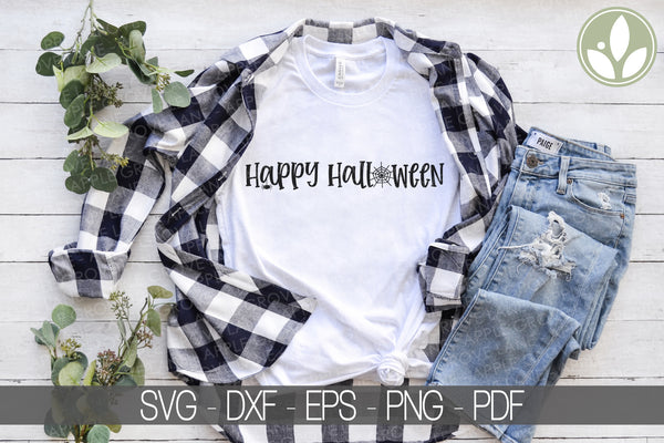 Happy Halloween Svg - Halloween Svg - Fall Svg - Halloween Shirt Svg - Fall Sign Svg - Halloween Laser Cut File - Halloween Sign Svg