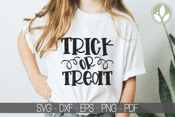 Trick or Treat Svg - Halloween Svg - Kids Halloween Svg - Halloween Sign - Halloween Shirt - Trick or Treat Sign - Halloween Laser Cut File