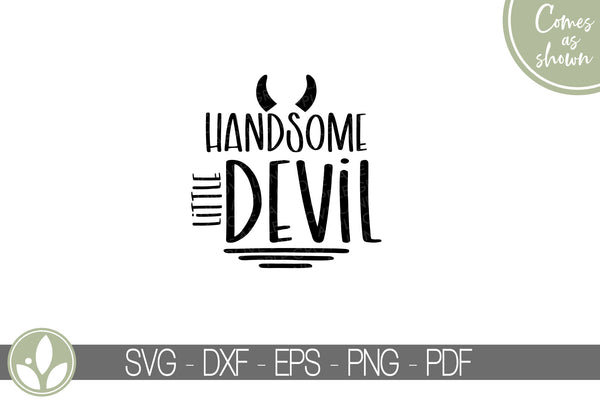 Handsome Little Devil Svg - Halloween Svg - Little Devil Svg - Kids Halloween - Baby Halloween Svg - Halloween Shirt - Halloween Devil Svg