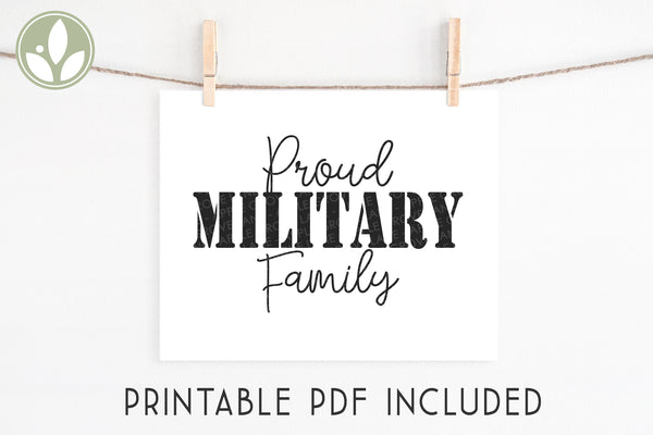 Military Svg - Proud Military Family Svg - Patriotic Svg - 4th of July Svg - Soldier Svg - Army Svg - Military Family Svg - Support Military