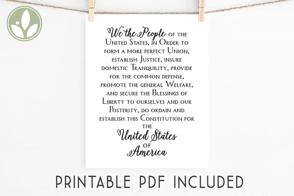 Constitution Svg - We The People Svg - Preamble Svg - United States Svg - Patriotic Svg - US Constitution Svg - Preamble of Constitution Svg