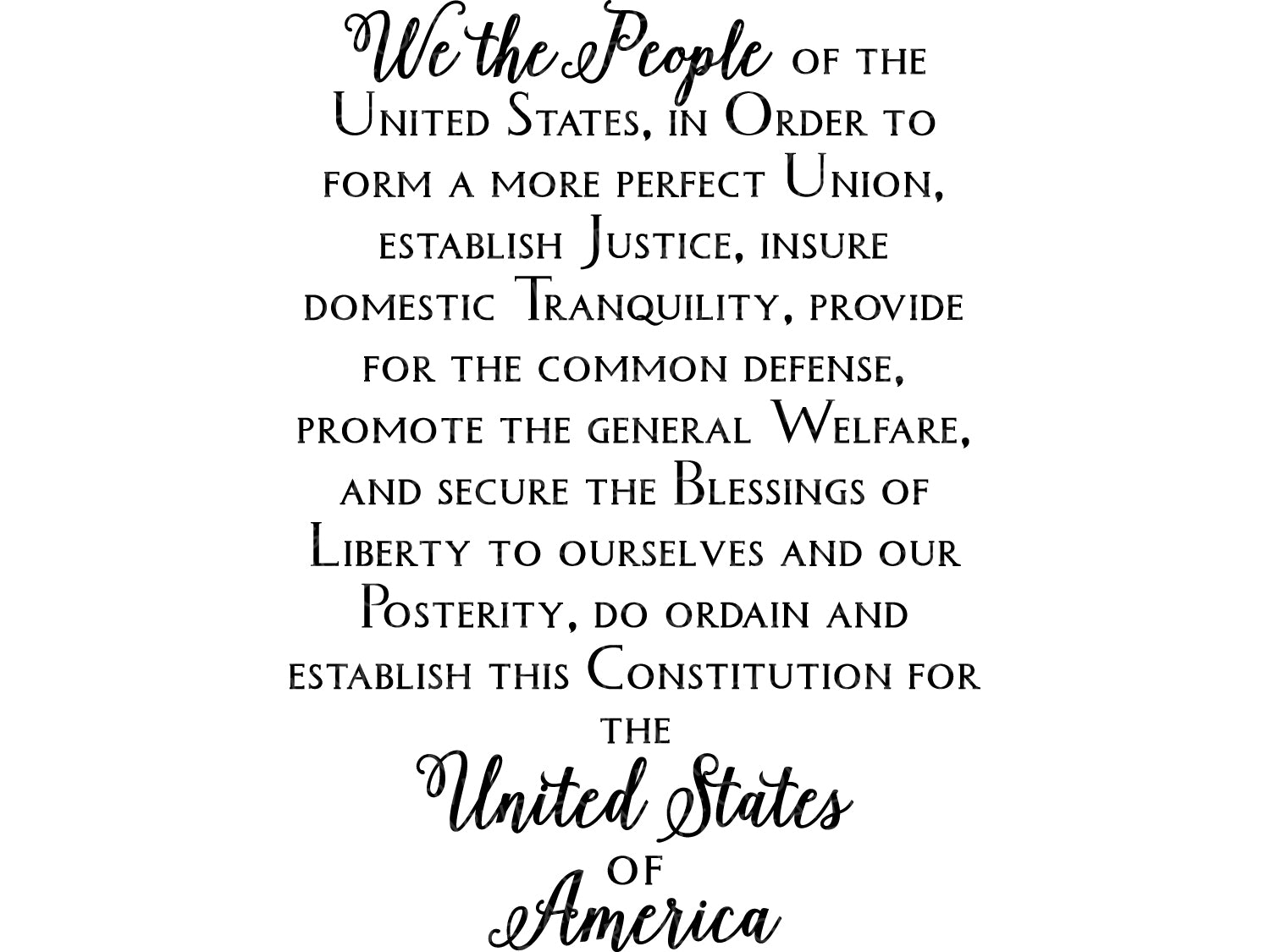 Constitution Svg - We The People Svg - Preamble Svg - United States Svg - Patriotic Svg - US Constitution Svg - Preamble of Constitution Svg